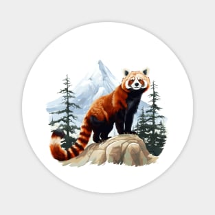 Red Panda In Nature Magnet